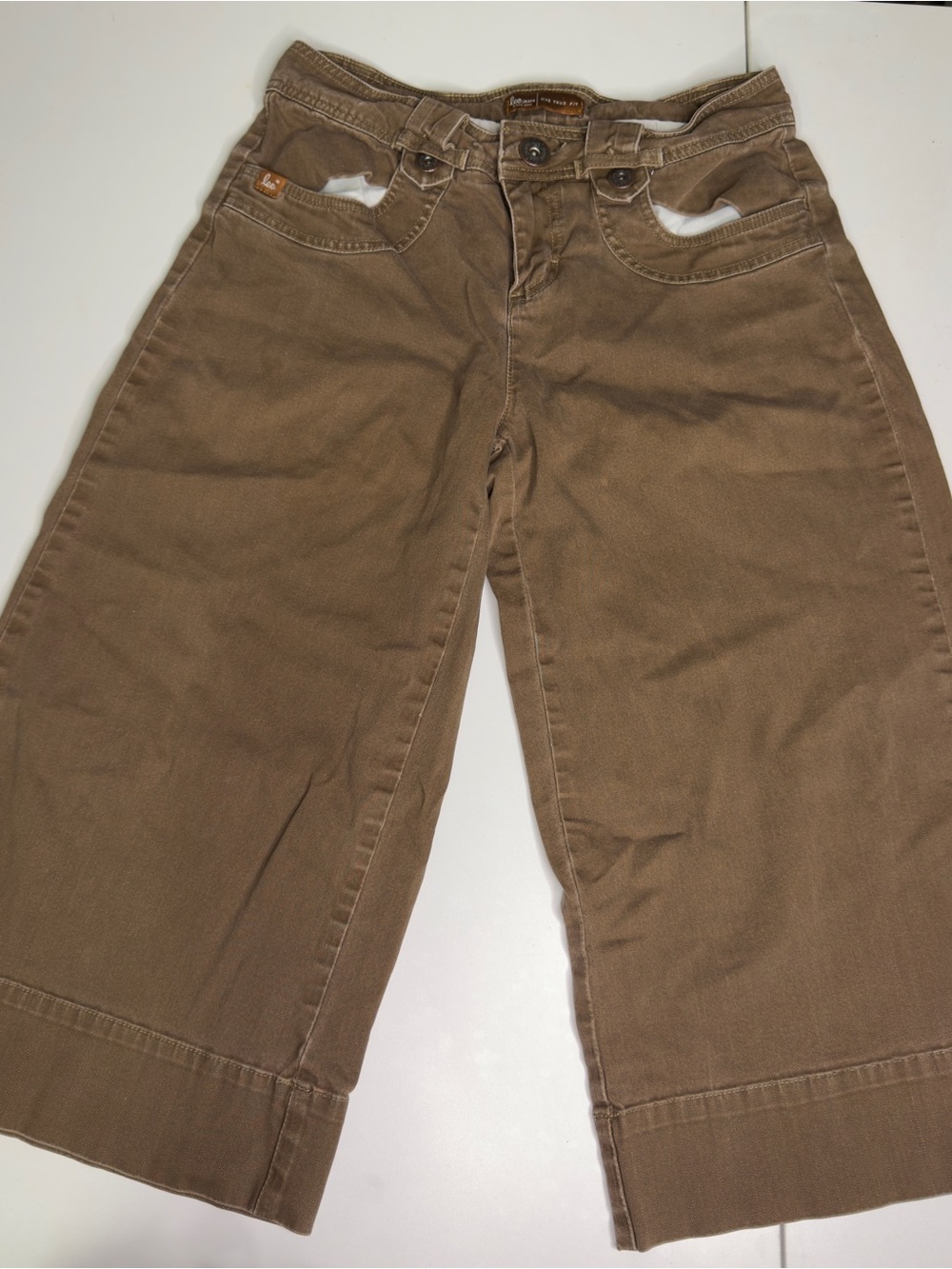 Lee One True Fit Gaucho Brown Pants